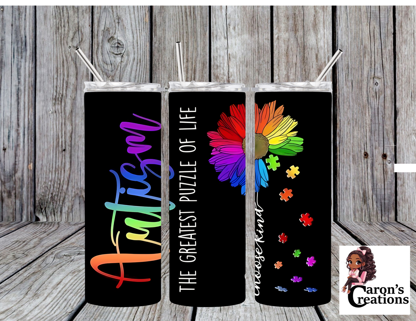 Autism Flower Tumbler