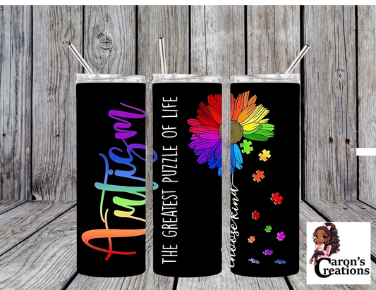 Autism Flower Tumbler
