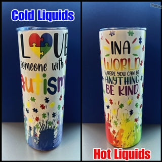 Be Kind Autism Tumbler