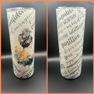 Woman With Flowers 20oz Tumbler