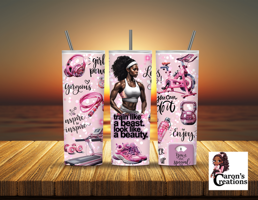 Pink Workout Tumbler